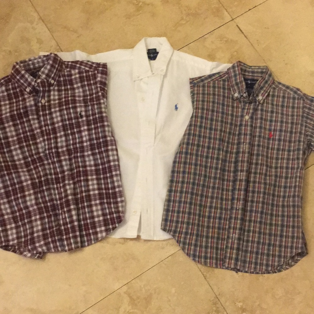 Boys short sleeve button down shirts